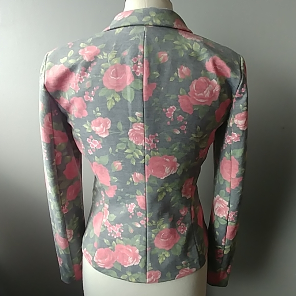 Only Blue Behaviour Blazer Roses - Picture 3 of 8